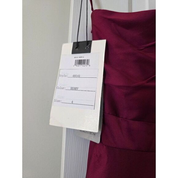 Mac Duggal 49141 One-Sleeve High-Low Prom Dress 4 NWT $358 - Picture 5 of 11